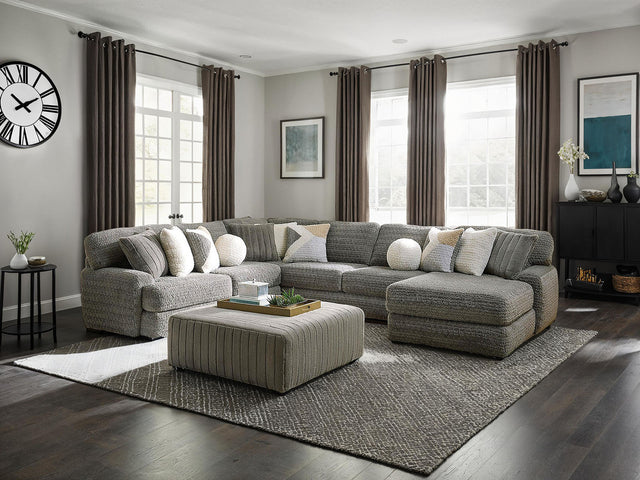 Elmhurst Charcoal U-shaped Sectional - Ornate Home