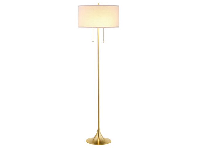 Elmira Beige Floor Lamp - Ornate Home