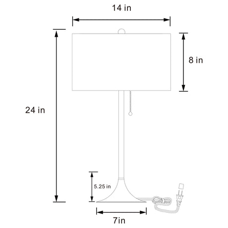 Elmira Beige Table Lamp - Ornate Home