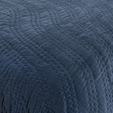 Elms Crisp Blue Velvet Quilt Collection - Ornate Home