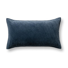 Elms Crisp Blue Velvet Quilt Collection - Ornate Home