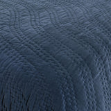 Elms Crisp Blue Velvet Quilt Collection - Ornate Home