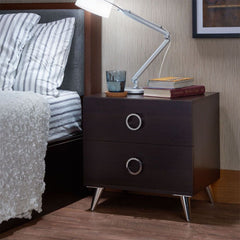 Elms Espresso Accent Table - Ornate Home