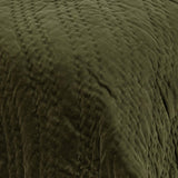Elms Loden Green Velvet Quilt Collection - Ornate Home