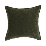 Elms Loden Green Velvet Quilt Collection - Ornate Home