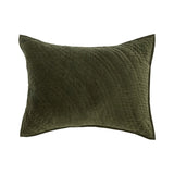 Elms Loden Green Velvet Quilt Collection - Ornate Home