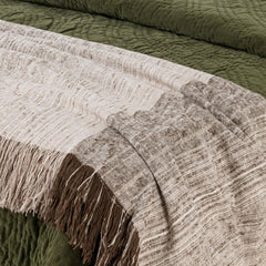 Elms Loden Green Velvet Quilt Collection - Ornate Home