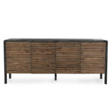 Elodie Black/Natural Sideboard - Ornate Home