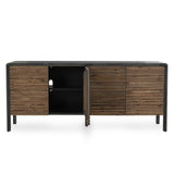 Elodie Black/Natural Sideboard - Ornate Home