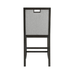 Elodie Charcoal 5-Piece Counter Height Dining Set - Ornate Home