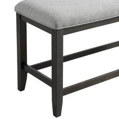 Elodie Charcoal/Grey Counter Bench - Ornate Home