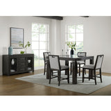 Elodie Charcoal/Grey Counter Chair (Set of 2) - Ornate Home