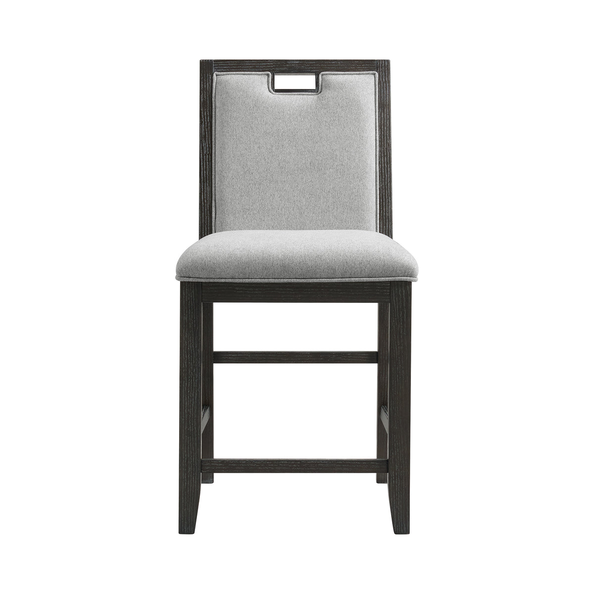 Elodie Charcoal/Grey Counter Chair (Set of 2) - Ornate Home