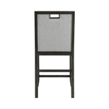 Elodie Charcoal/Grey Counter Chair (Set of 2) - Ornate Home