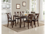 Eloise Brown 7 Piece Dining Set - Ornate Home