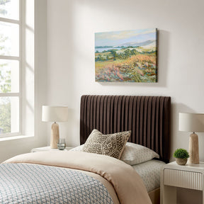 Eloise Chocolate Brown Stain-Resistant Performance Velvet Twin Headboard - Ornate Home