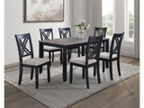 Eloise Light Grey 7-Piece Dining Set - Ornate Home