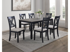 Eloise Light Grey 7-Piece Dining Set - Ornate Home