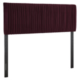 Eloise Mulberry Stain-Resistant Performance Velvet Queen Headboard - Ornate Home
