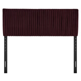 Eloise Mulberry Stain-Resistant Performance Velvet Queen Headboard - Ornate Home
