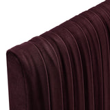 Eloise Mulberry Stain-Resistant Performance Velvet Queen Headboard - Ornate Home