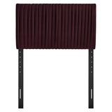 Eloise Mulberry Stain-Resistant Performance Velvet Twin Headboard - Ornate Home