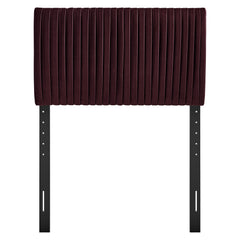 Eloise Mulberry Stain-Resistant Performance Velvet Twin Headboard - Ornate Home