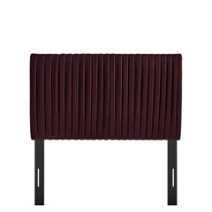 Eloise Mulberry Stain-Resistant Performance Velvet Twin Headboard - Ornate Home