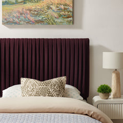 Eloise Mulberry Stain-Resistant Performance Velvet Twin Headboard - Ornate Home