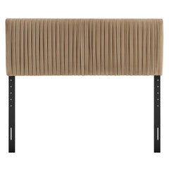 Eloise Taupe Stain-Resistant Performance Velvet Full Headboard - Ornate Home