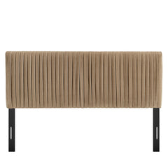 Eloise Taupe Stain-Resistant Performance Velvet Full Headboard - Ornate Home