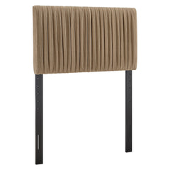Eloise Taupe Stain-Resistant Performance Velvet Twin Headboard - Ornate Home