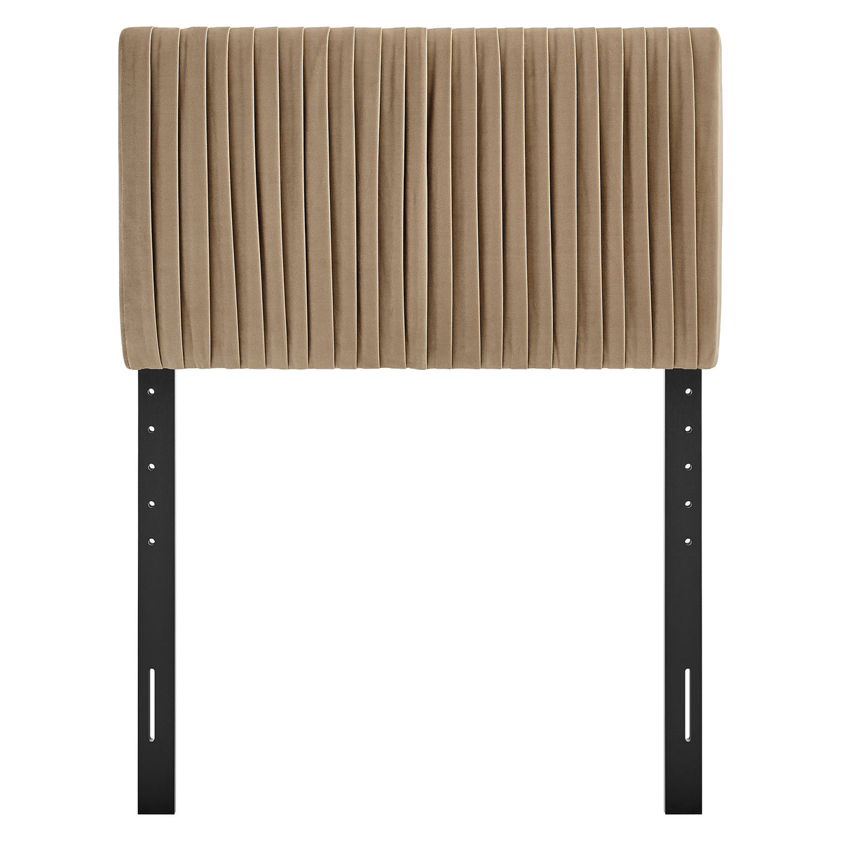 Eloise Taupe Stain-Resistant Performance Velvet Twin Headboard - Ornate Home