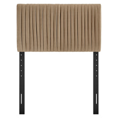 Eloise Taupe Stain-Resistant Performance Velvet Twin Headboard - Ornate Home
