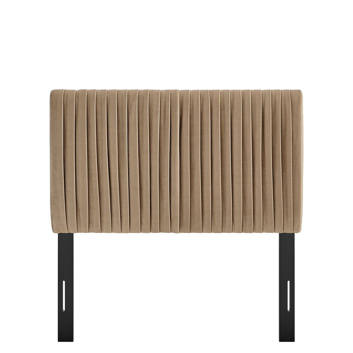 Eloise Taupe Stain-Resistant Performance Velvet Twin Headboard - Ornate Home
