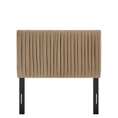 Eloise Taupe Stain-Resistant Performance Velvet Twin Headboard - Ornate Home