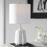 Eloise White Marble Table Lamp - Ornate Home