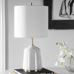Eloise White Marble Table Lamp - Ornate Home