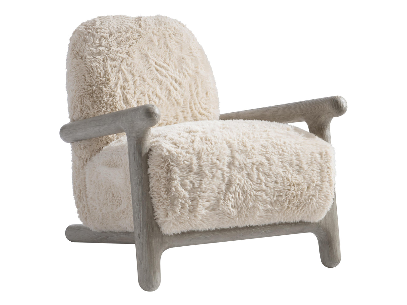 Elon White/Cream Fabric Chair - Ornate Home