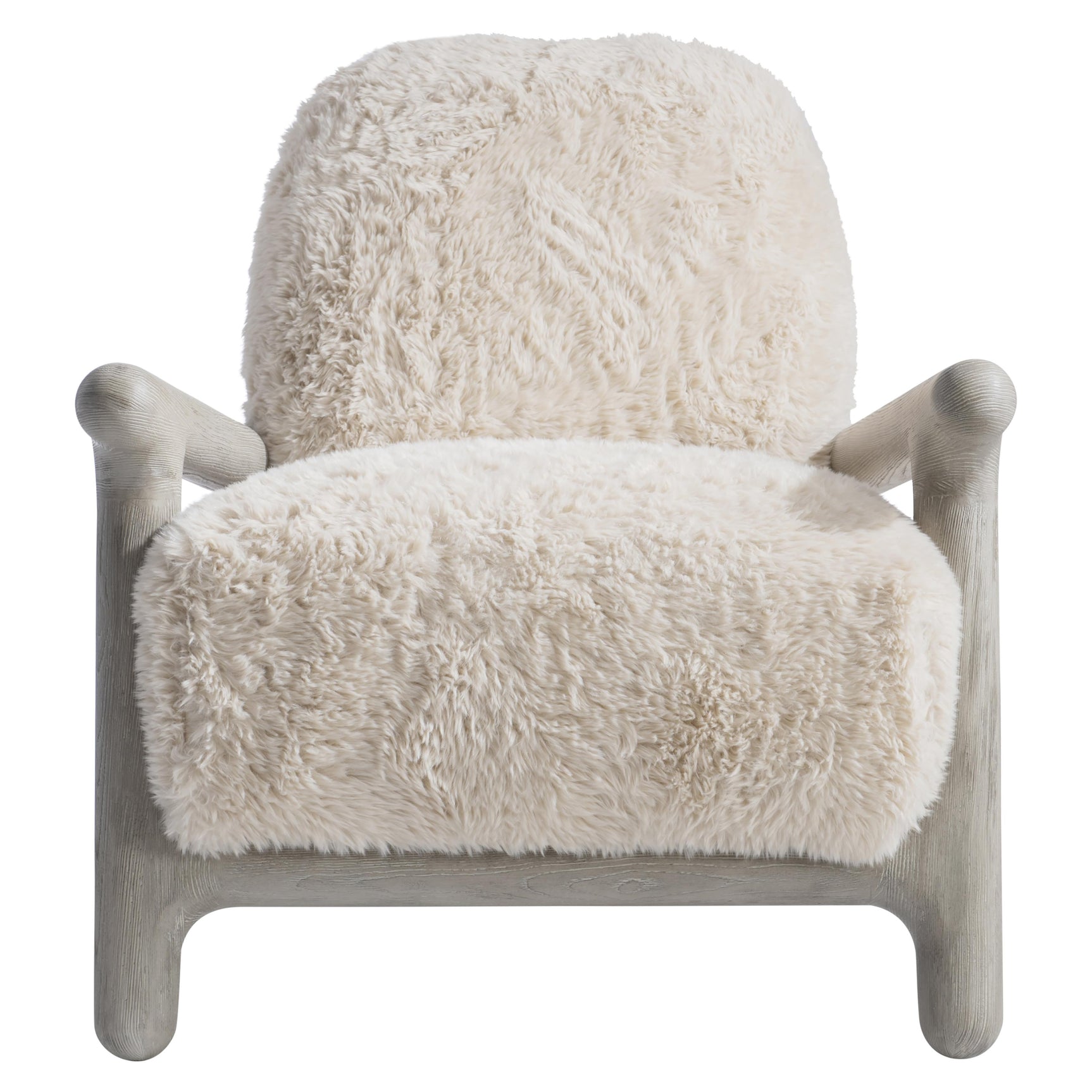 Elon White/Cream Fabric Chair - Ornate Home