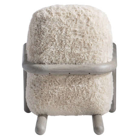 Elon White/Cream Fabric Chair - Ornate Home