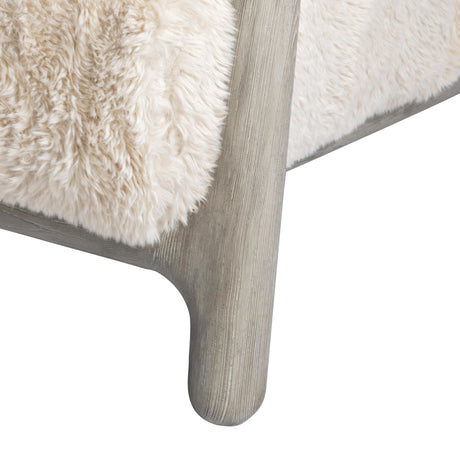 Elon White/Cream Fabric Chair - Ornate Home