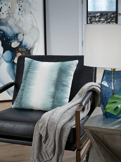 Elonwich Teal/White Pillow - Ornate Home