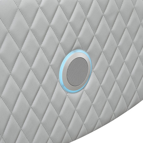 Elonzo Light Gray Power Motion Recliner - Ornate Home