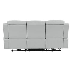 Elonzo Light Gray Power Motion Sofa - Ornate Home
