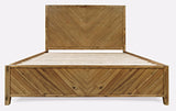 Eloquence Natural 4-Piece King Panel Bedroom Set - Ornate Home