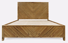 Eloquence Natural 4-Piece King Panel Bedroom Set - Ornate Home