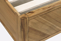 Eloquence Natural 4-Piece Queen Panel Bedroom Set - Ornate Home
