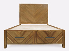 Eloquence Natural 4-Piece King Storage Bedroom Set - Ornate Home