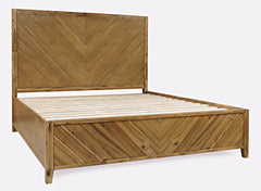 Eloquence Natural King Panel Bed - Ornate Home